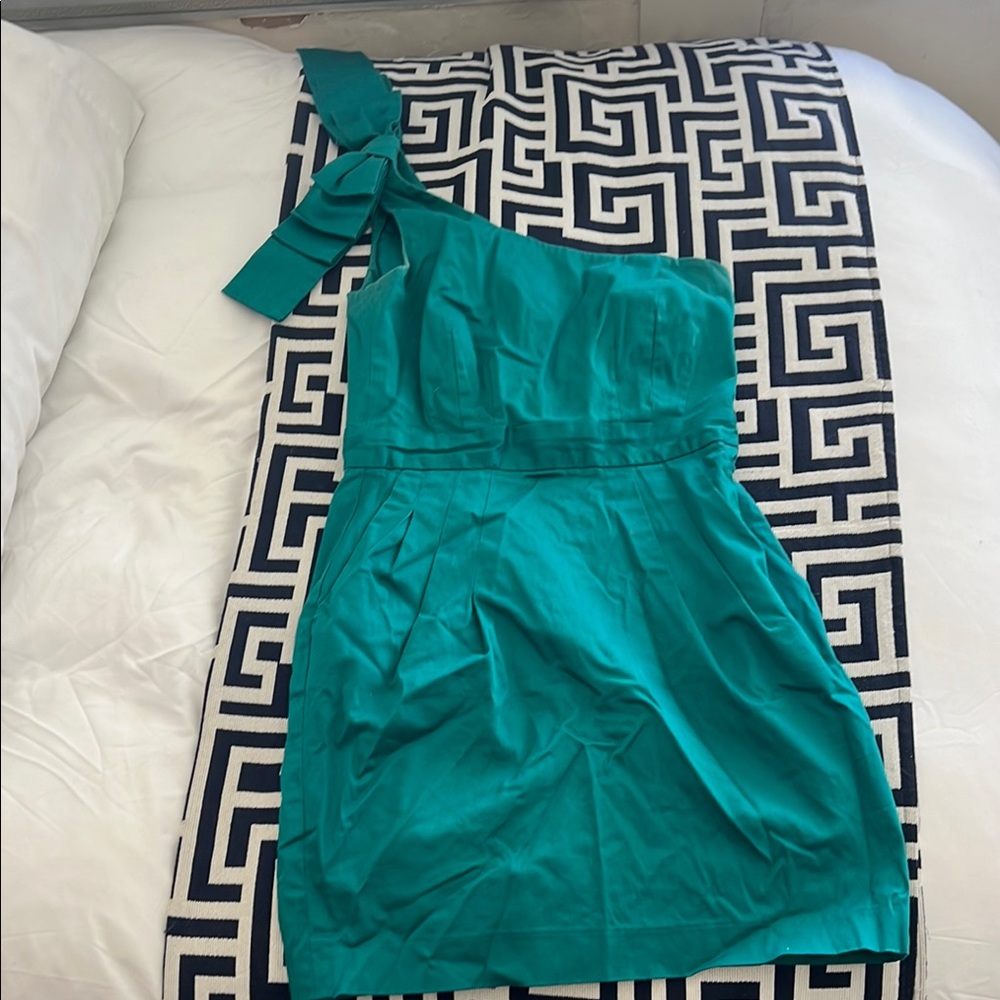 French Connection Blue One Shoulder cocktail Dress